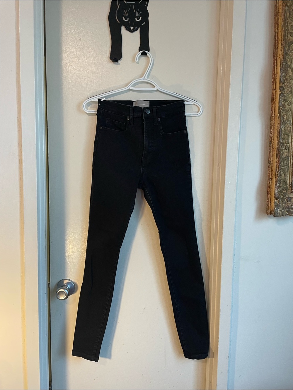 Everlane Black High-Rise Skinny Jeans